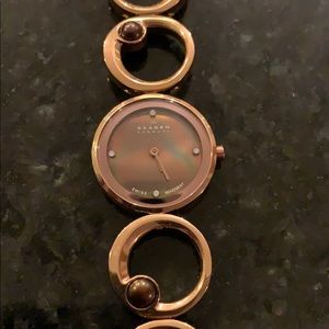 Gold tone Skagen watch